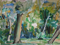 Landschaft 3, Aquarell